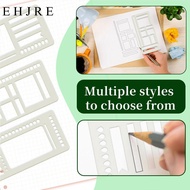 [EHJRE] 3Pcs Journal Stencil Drafting Tool Tasks to Do Lists Crafting Tool Goals