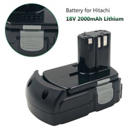 18V 2.0Ah Lithium Rechargeable Battery for Hitachi 18V Power Tools BCL1815 BCL1830 EBM1830 326240 3