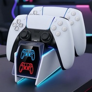 PS5 DualSense & Edge Controller Charging Stand with LED Indicator  PS5 DualSense & Edge Pengawal Pen
