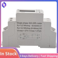 Single Phase Energy Meter LCD Backlight Display AC220V 50Hz Din Rail Wattmeter Energy Meter Watt Met