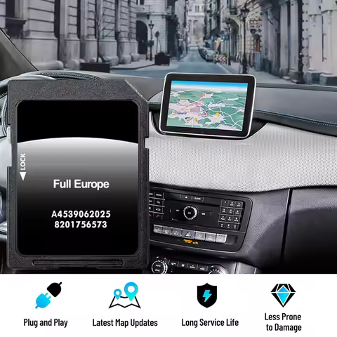 for Smart 453 mit Cool & Media Navigation Car 2025 A4539062025 SD Card GPS Navi Update Europe Maps