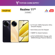 [New Arrival] Realme 11 5G (8GB+256GB) | MediaTek Dimensity 6100+ | 67W SuperVOOC charging | 5000mAh