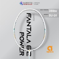 【EXCLUSIVE MODEL】 APACS Fantala 6.2 Power (White) Badminton Racket - 5UG1 Max.T 38LBS, 6.2mm Shaft | 100% ORIGINAL