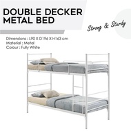 DOUBLE DECKER METAL BED/ DOUBLE DECKER/METAL BEDFRAME/SINGLE BED