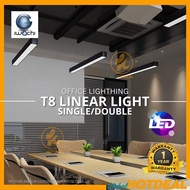 T8 LED Linear Light Long Lamp Kalimantang Casing LED Office Light Hanging Ceiling LED Long Lamp SET T8 Fitting