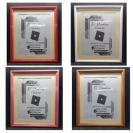 Photo Frame With CREAM Border for A4 or 8R 8x10 in size Acrylic Clear front RCstudio