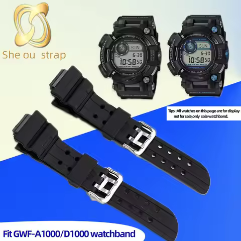 Silica Gel Watch Strap For Casio G-SHOCK GWF-1000 GF-1000 T1030 Watchband Diving Watch Wave Watch Be