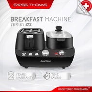 SwissThomas Multi Function Breakfast Machine Toast/Steam/Stir/Fry/Toaster/Steamer