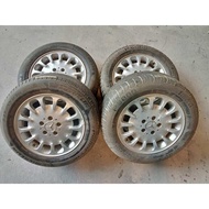 Used Mercedes Alloy Wheel's Rim and Tyres A2114014402 7.5J X 16 H2 ET 42