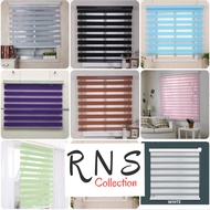 RNS Bidai Tingkap | Modern Zebra Blinds | Bidai Tingkap | Blind Curtain | Zebra Bidai Outdoor | Roller Blind for Home Decor | Ready Stock