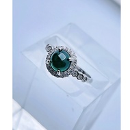 [Yuansheng Crystal] (C702) Hazard Material Jadeite s925 Chain Ring Adjustable Ring Ring Live Ring Ri