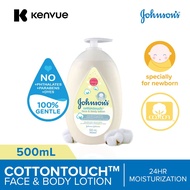 Johnson's Baby Cottontouch Face And Body Lotion Blended With Natural Cotton 500ml