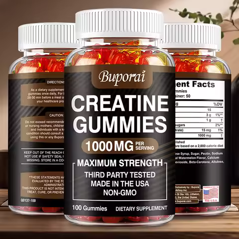 Creatine Monohydrate Gummies - Pre/post Workout, Fitness, Strength, Muscle Building Provide Energy S