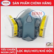 3m 7501 gas mask set and 3M 6003 multi-purpose filter - with lid and dust filter