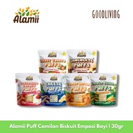 ALAMII PUFFS Baby Food BiscuitCemilan 30g | CHEESE STRAWBERRY VEGGIE CHOCO PUFF BUTTERpeanut