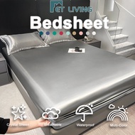 Satin Silk Bedsheet Canadian Full Garterized Sheet Single/Super Single/Full(Double)/Queen Bedsheet