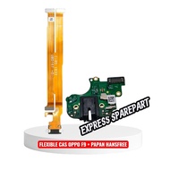 Flexible Charger Oppo F9 + Charger Connector Board & Audio Jack Handsfree 1 Set