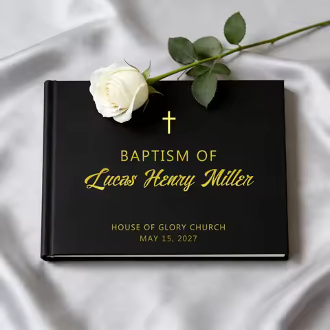Personalized Baptism Guest Book, Communion Guest Book, Christening Guest Book, A4 Page 38 Communion 