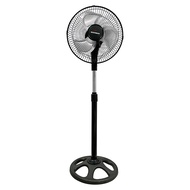 WISDOMMAN Industrial Stand Fan 12inch 3 Blade Metal Aluminum Blades Energy Saving Electric Fan