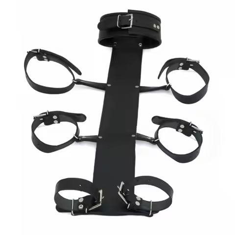 Real Cow Leather Wrist Cuffs, BDSM Restraints Bondage Back , Neck, Arms Cuffs