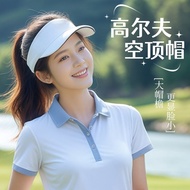 Today's Great Value#现货 Golf Cap Golf Sports Hollow Top Hat Customized logo Printing Running Cycling 