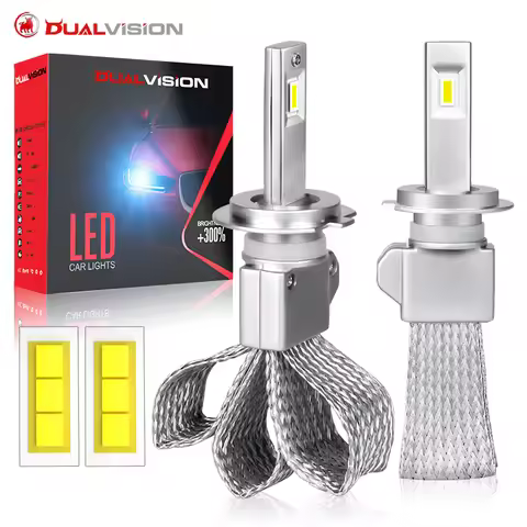 LED H7 H4 H8 H3 H8 H11 H1 9006 HB3 Car Auto Kit Led Bulbs Fanless 5S LED Headlight 6000K 400000LM 80