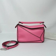 LOEWE Mini Puzzle粉色幾何包