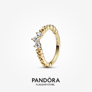 Pandora 14K Gold Plated Regal Swirl Tiara Ring