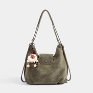 NUNU Matte Ashley Bag - Women Fashion Crossbody & Shoulder Backpack Multiple Bag PU Leather Free Key