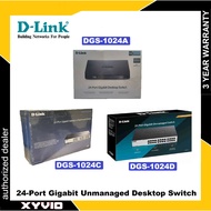 D-LINK DGS-1024A / DGS-1024C / DGS-1024D 24-Port Gigabit Unmanaged Desktop Switch