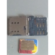 Push micro sim card socket holder slot (used)