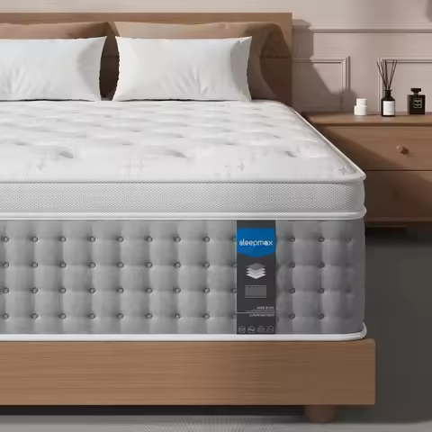 Firm Queen Mattress 14 Inch - Pain-Relief Hybrid Mattress in a Box for Back Pain Relief, Elderly Sui