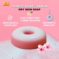Donut Dry Skin Goat's Milk Soap 70g ( SLS-Free ) - Moisturizing Sabun Kulit Kering | Sabun Susu Kambing Viral