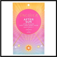 พร้อมส่ง !! มาร์คหน้าอกหลังออกแดด PACIFICA AFTER SUN COOL & GLOW CHEST AREA SHEET MASK