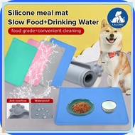 WaterproofeSPet-MNFood-vQplate-NeMat-aWPad-uxwith-ENLips-knNon slip pet dog Feeding Tray Mat Easy W