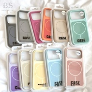 Solid Color Skin Feel Thin Circle Magnetic Two-Color Back Panel Suitable For iPhone 17 16 15 14 Pro 