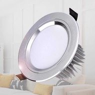 High-End Downlight Silver Shell 3W White LED Downlight 5W Silver 8cm 10cm Downlight