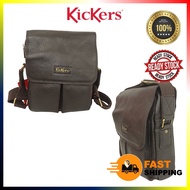 KICKERS ORIGINAL KULIT LEATHER BAG SLING BAG BEG LELAKI BEG PEREMPUAN POUCH BAG MEN WOMEN BRANDED