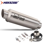 51 มิลลิเมตรสากลMotoรถจักรยานยนต์ท่อไอเสียคาร์บอนไฟเบอร์ตัวเก็บเสียงท่อไอเสียกับDBนักฆ่าleovinท่อไอเ