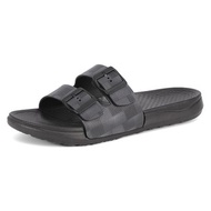 【ATTA】雙帶足弓均壓拖鞋-黑