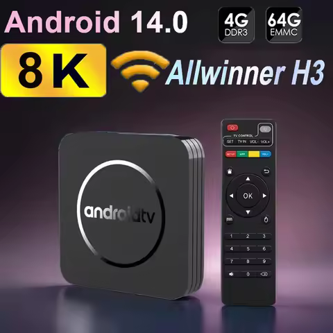Q11 Android14 Smart TV Box 2.4GWifi Video Allwinner H3 Support 4k 8K HDR10+ Fast Set Top Box 64GB Mu