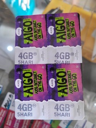 Voucher kuota Axis 4GB 5 hari || Aigo 4GB 5 Hari Nasional || 35 GB kuota Nasional + 500 MB kuota lok