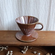 咖啡 柴燒陶手沖濾杯