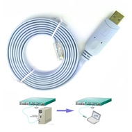 Prolific Console Cable USB RS232 to RJ45 for Cisco Huawei Router - PL2303RA - Blue - 7RUA13BL