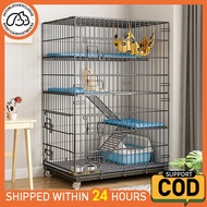 Villa Cat Cage★Cat House ★Cat Villa Cat Cage Villa、2/3/4 Layer Foldable Cat Cage With Wheels ★      