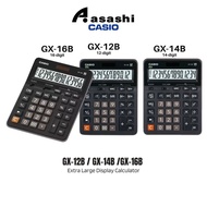 Casio GX-12B 12 Digits / GX-14B 14 Digit / GX-16B 16 Digits Extra Large Display Calculator 2 Way pow