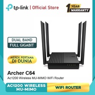 TP-LINK ARCHER C64 AC1200 WIRELESS MU-MIMO WIFI ROUTER GIGABIT DUAL BAND