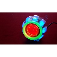3-Color Led Projector Light with Flashing Angle Eyes +DEVIL Eyes