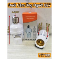 Đuôi Đèn Cảm Ứng Chuyển Động  Đuôi E27 Tiện lợi di động (không cần khoan tường)