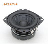 SOTAMIA 1pcs 3.5 Inch Mid Bass Speaker 8 Ohm 20W High Quality Braided Basin Upgrade Loudspeaker DIY 